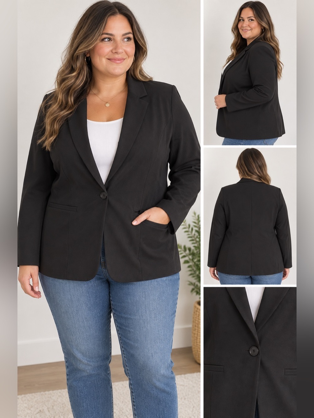 Maurices Black Single-Button Women's Blazer size 2